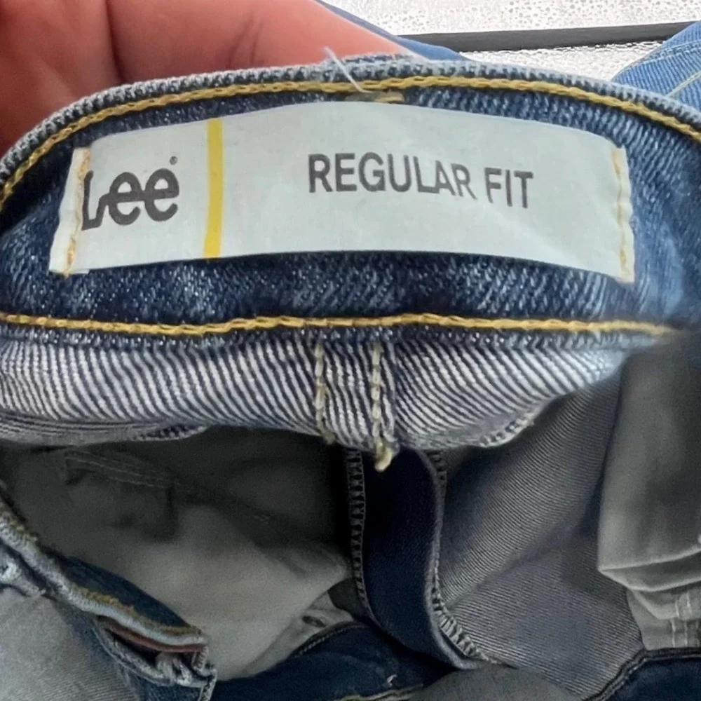 Lee Regular Fit Jeans Mens 40x36 Blue Straight Leg Denim Pants IZS-E498-010
